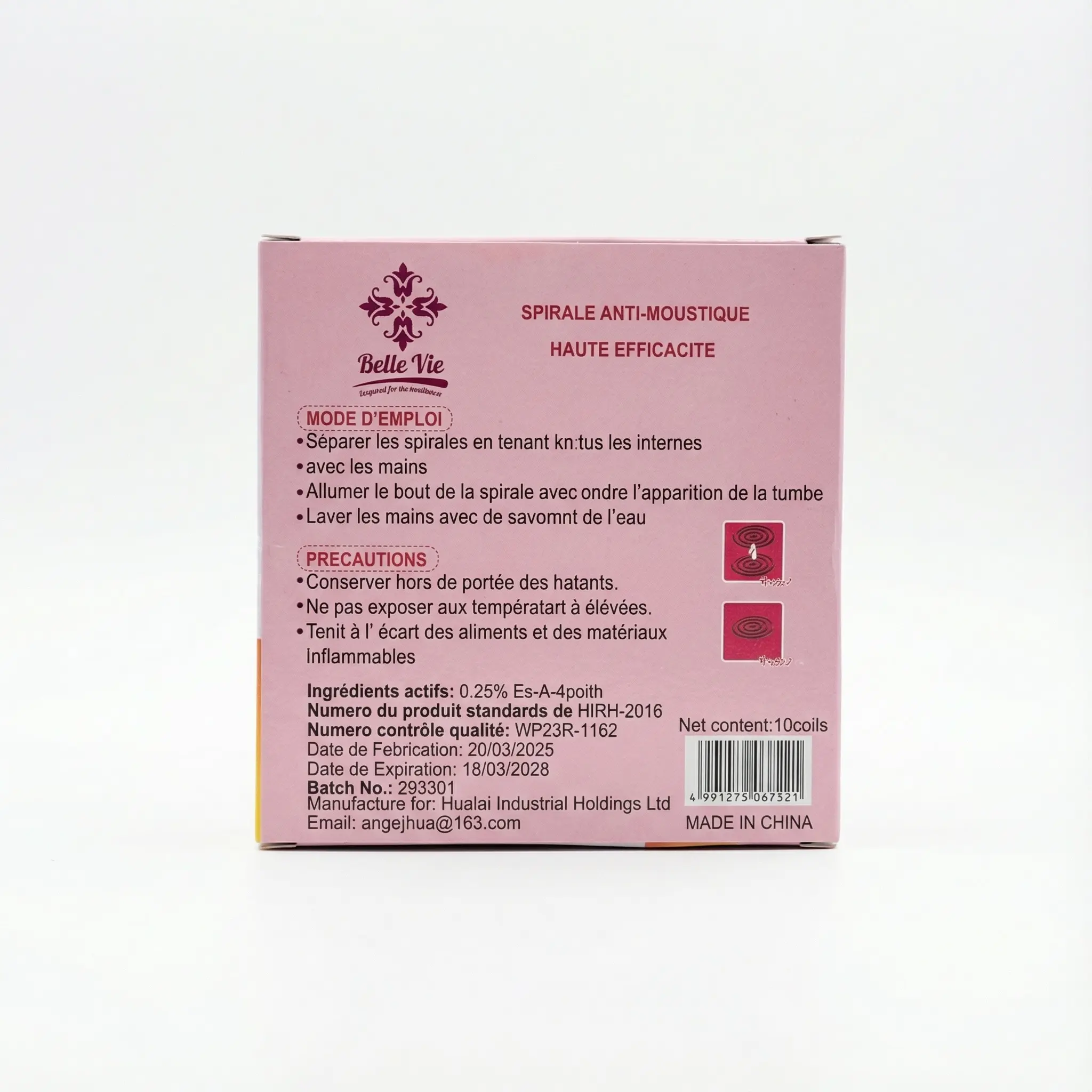 spirale anti moustique usage exterieur terrasse jardin